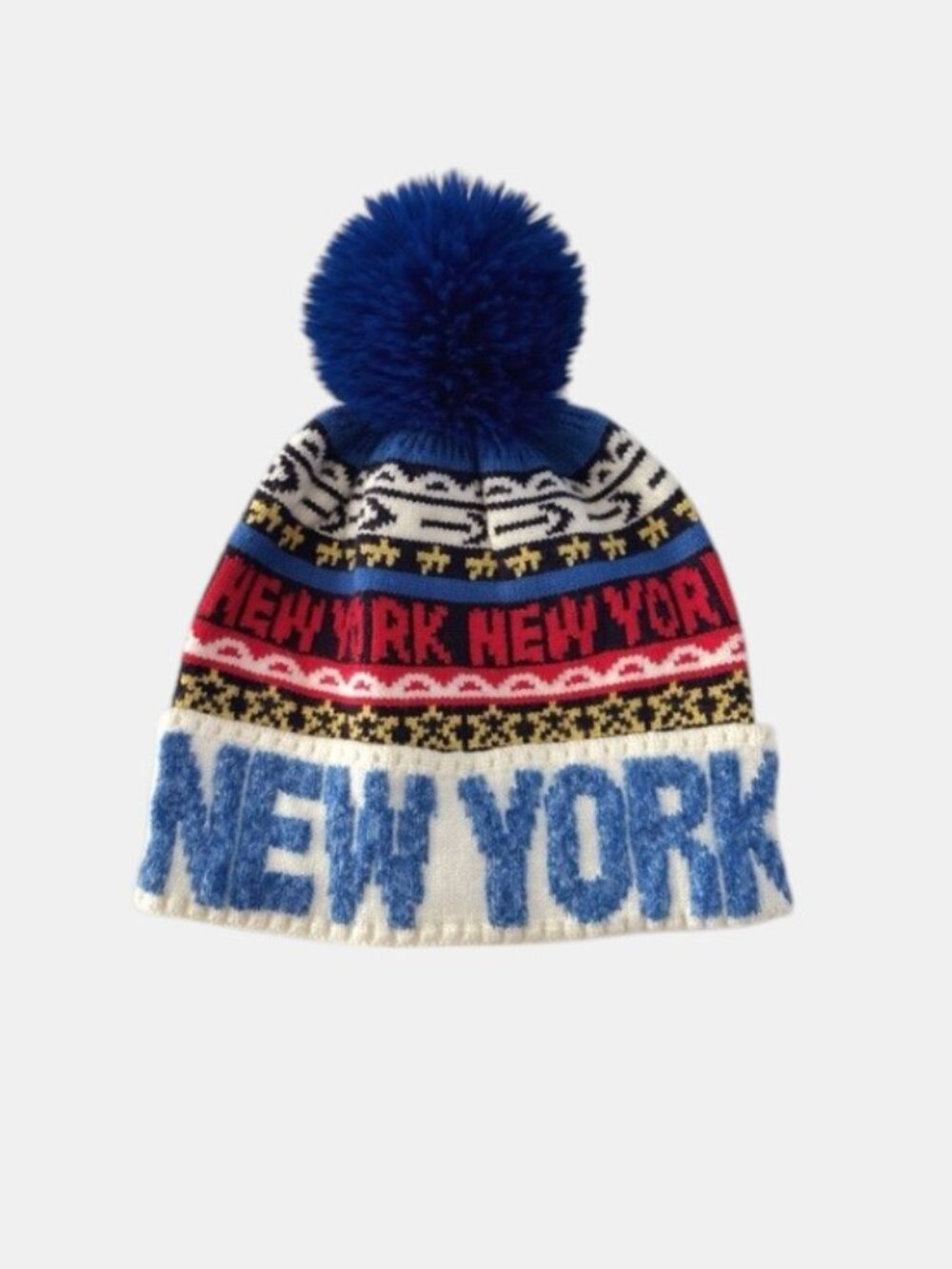 Robin Ruth Beanie Hat Unisex One Size NYC Pom Pom Knit Streetwear